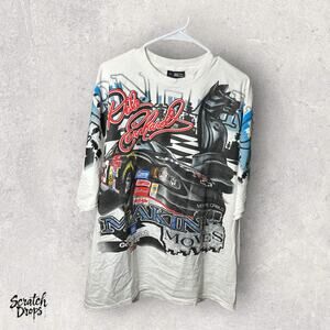 Vintage Chase Authentics AOP Dale Earnhardt Racing T-Shirt XL (26 x 31.5) NASCAR